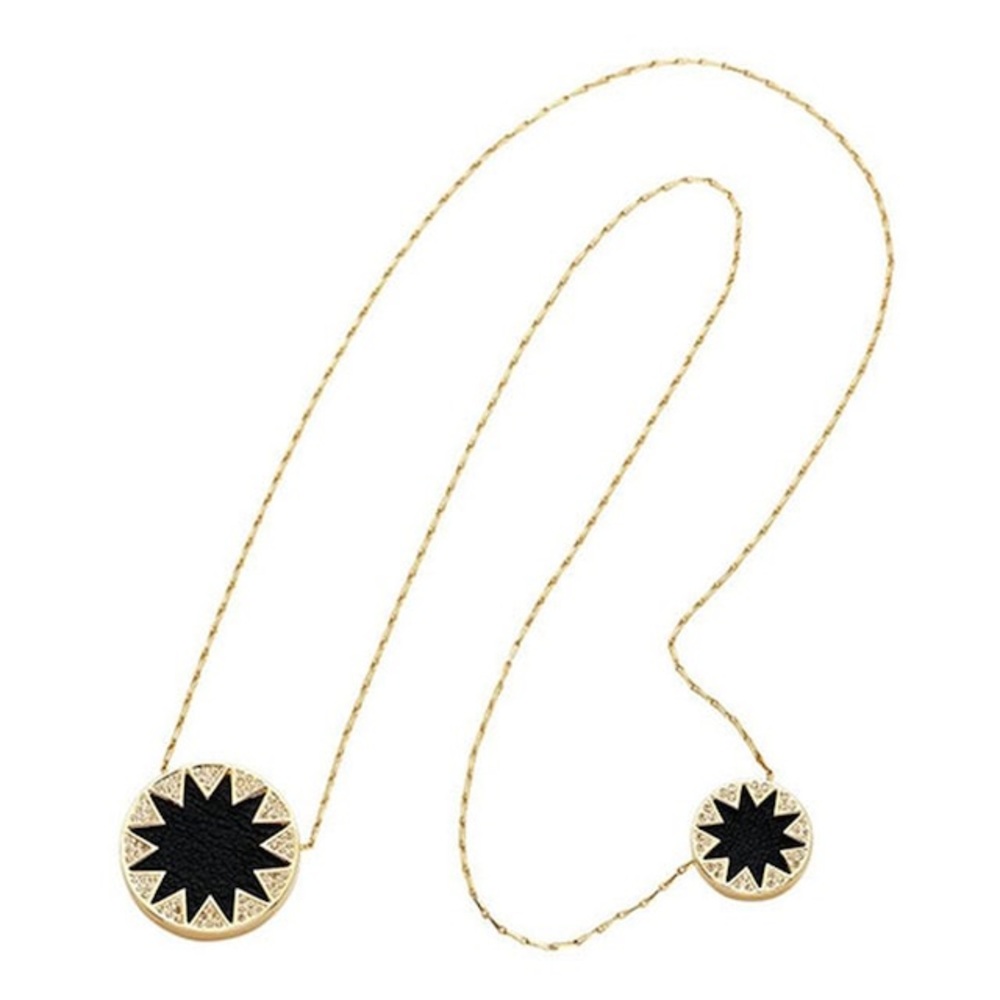 House of Harlow Double Sunburst Necklace